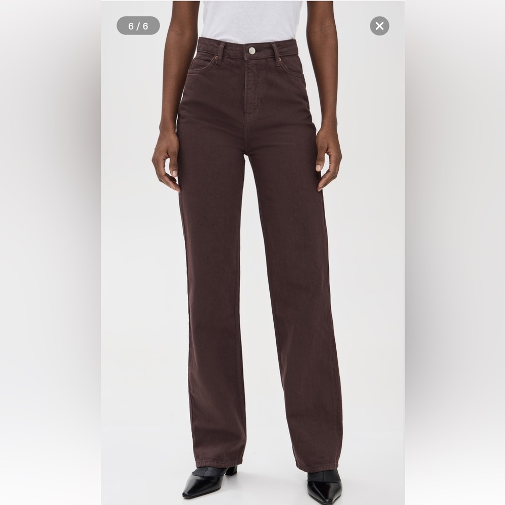 Reformation Brown Denim Jeans